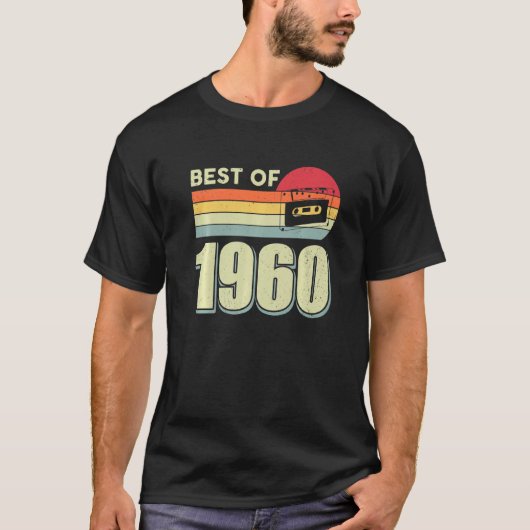 1960最高のヴィンテージレトロカセットテープ62ndバイト tシャツ (正面)