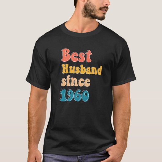 1960最高の年記念の男結婚人の夫は Tシャツ (正面)