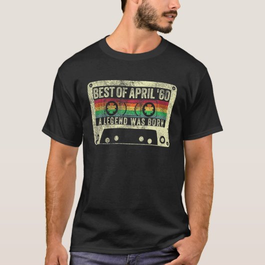 1960最高の年4月60日誕生日ギフト60歳 Tシャツ (正面)