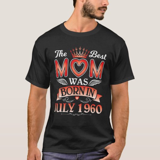 1960最高の年7生まれ月の母親の誕生日61年 Tシャツ (正面)