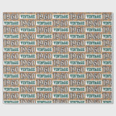 1960生まれ年のラップ紙 ラッピングペーパー (フラット)