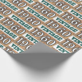 1960生まれ年のラップ紙 ラッピングペーパー (角)