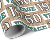 1960生まれ年のラップ紙 ラッピングペーパー (ロールコーナー)