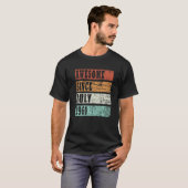 1960生まれ年7月レトロアイディア Tシャツ (正面フル)