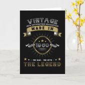 1960生まれ誕生日ヴィンテージ カード (黄色い花)