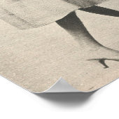 1960白黒ファッション写真 ポスター (角)