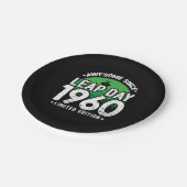 1960素晴らし年閏年日以後2月29誕生日 ペーパープレート (アングル)