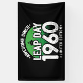 1960素晴らし年閏年日以後2月29誕生日 横断幕 (縦)