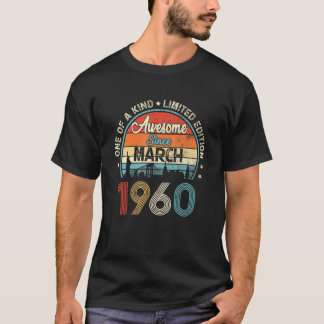 1960素晴らし年3月ヴィンテージ62誕生日以降 Tシャツ