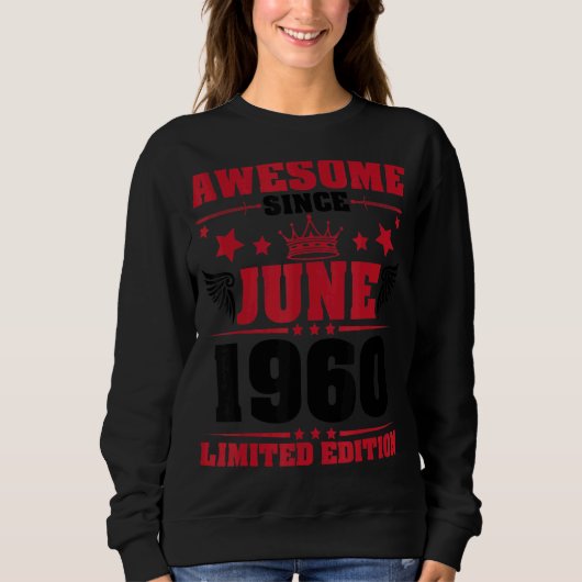 1960素晴らし年6月号より私の誕生日62 スウェットシャツ (正面)