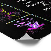 1960誕生年トリビアオンブラック ポスター (角)