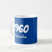 1960 クラシック 60歳の誕生日お祝い コーヒーマグカップ (正面左)