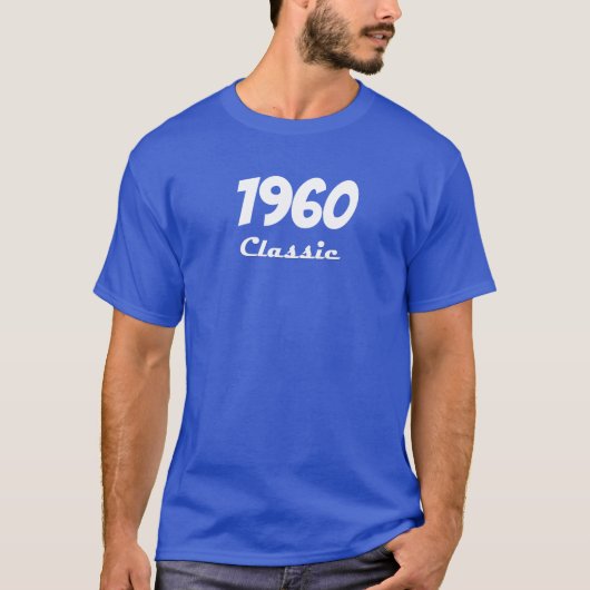 1960 クラシック 60歳の誕生日お祝い Tシャツ (正面)
