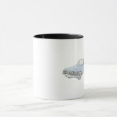 1960 Chevy Impalaブルーコンバーチブルイラストレーション マグカップ (中央)