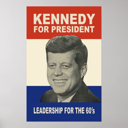1960 Kennedy For President Poster （最大39 x 60!） ポスター (正面)
