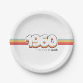 1960 The birth of legends ペーパープレート (正面)