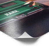 1960sトラック未舗装の道路の名前をカスタムする フォトプリント            (角)