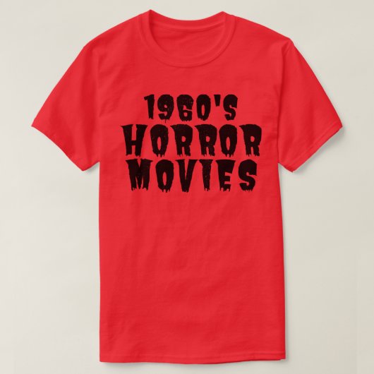 1960sホラー中毒1 tシャツ (デザイン正面)
