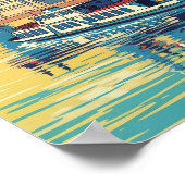 1960s Budapest, Hungary Vintage Travel Poster ポスター (角)