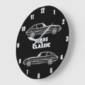 1960s E型ジャガー壁時計 ラージ壁時計 (傾斜)