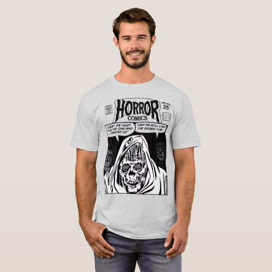 1960's Horror Comics Advert. T-Shirt Tシャツ (正面フル)