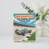 1960s Indianapolis 500 Vintage ポストカード (スタンド正面)