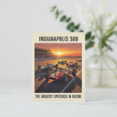 1960s Indianapolis 500 Vintage  ポストカード (スタンド正面)