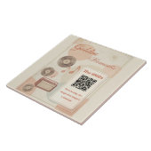 1960s Memory Care Decorative Tile with Music QR  タイル (側面)