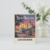 1960s Vintage New Orleans ポストカード (スタンド正面)