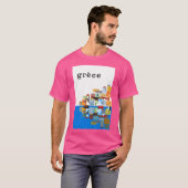 1961ギリシャ旅行ポスター Tシャツ (正面フル)