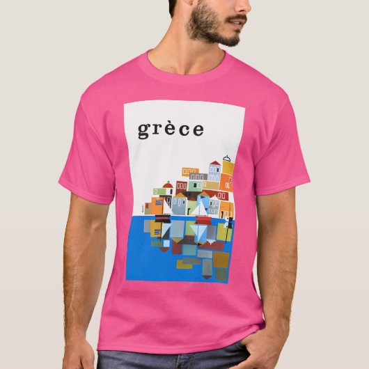 1961ギリシャ旅行ポスター Tシャツ (正面)