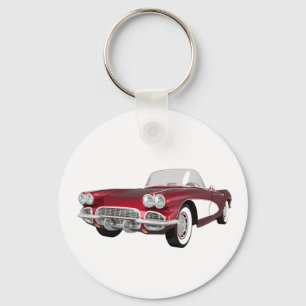 1961コルベットC1：キャンディアップル仕上げ： キーホルダー