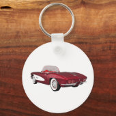1961コルベットC1：キャンディアップル仕上げ： キーホルダー (正面)