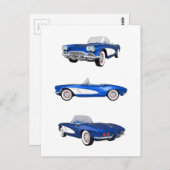 1961コルベットC1 ポストカード (正面/裏面)