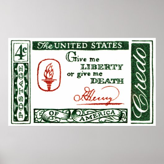 1961パトリック・ヘンリー・アメリカン・クレド ポスター (正面)