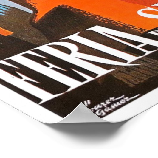 1961フェリアデセビラヴィンテージ旅行 ポスター (角)