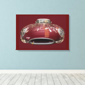 1961年のクラシックジャガーE型 キャンバスプリント (インサイチュ (ウッドフロア))