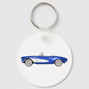 1961年コルベットC1:青仕上げ: キーホルダー