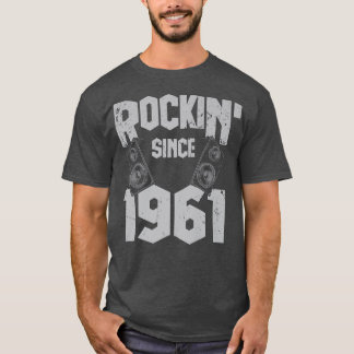1961年以来ロックンロックヴィンテージファン61th Bir Tシャツ
