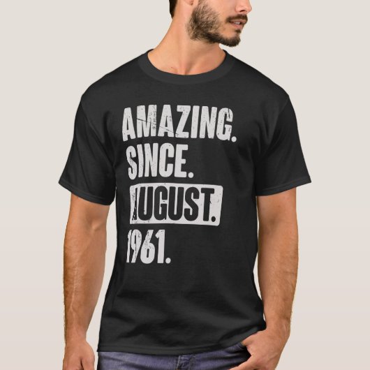 1961年威厳がある61歳の誕生日から素晴らしい Tシャツ (正面)