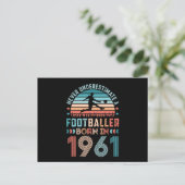 1961年生まれのサッカー選手 60歳誕生日プレゼント ポストカード (スタンド正面)