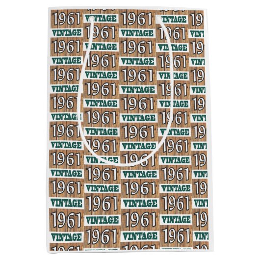 1961年生まれ中抱き枕 ミディアムペーパーバッグ (正面)