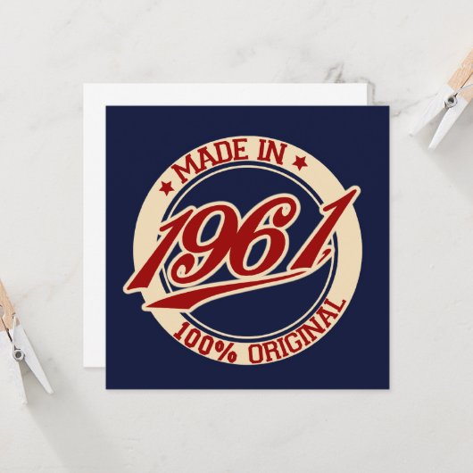 1961年製 カード (正面/裏面インサイチュ)