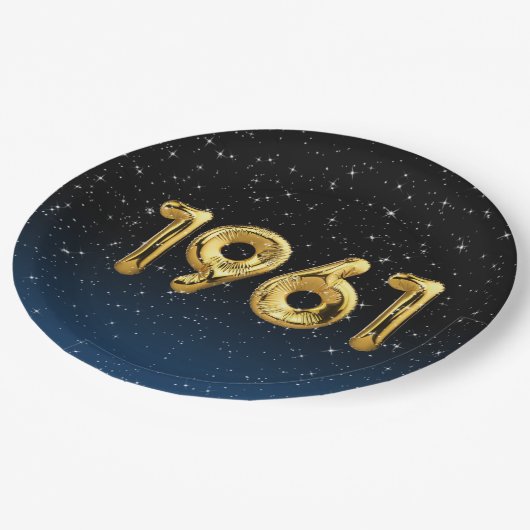 1961年誕生日風船 ペーパープレート (アングル)