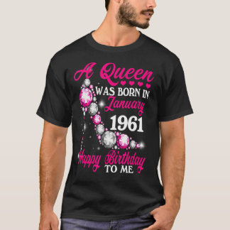 1961年1月に生まれクイーンが誕生した Tシャツ