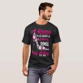 1961年1月に生まれクイーンが誕生した Tシャツ (正面フル)