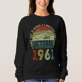 1961年10月61日素晴らしBiから61歳 スウェットシャツ