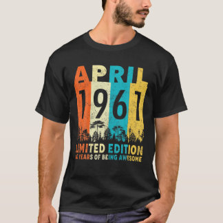 1961年4月レトロヴィンテージ60歳60歳 Tシャツ
