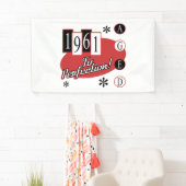 1961年60誕生日中世紀モダン 横断幕 (インサイチュ)