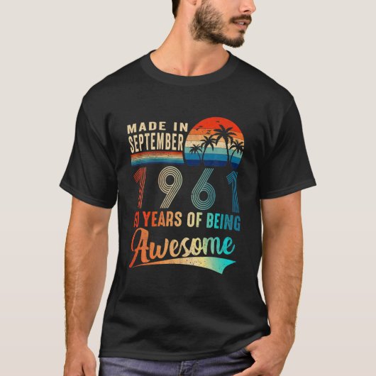 1961年9月に作られ60年V素晴らしである Tシャツ (正面)